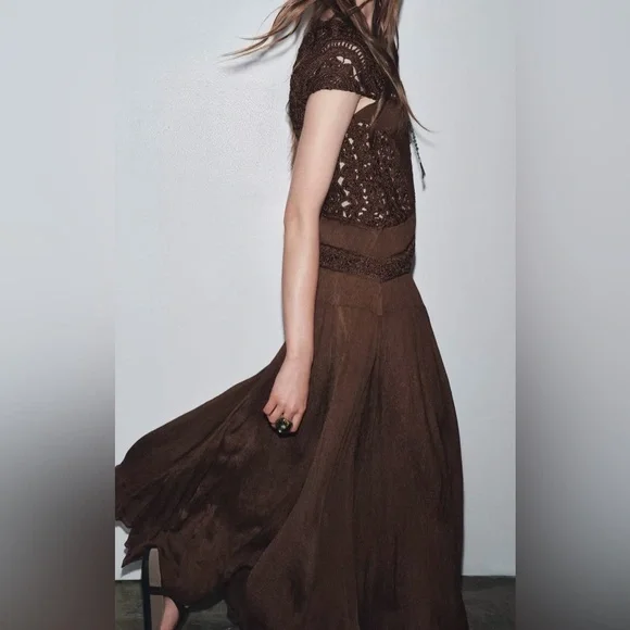 Zara ZW COLLECTION COMBINATION CROCHET DRESS is available for purchase on  au PAY Market - Imported Goods Online Store Co.Ltd. | au PAY Market -  Online Shopping Site